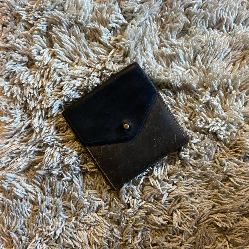 Madewell wallet, black and brown